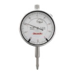 Måleur 0-5 x 0,01 mm DIN 878 med tolerancepile og flad bagplade + bagplade med øje + Werkscertifikat